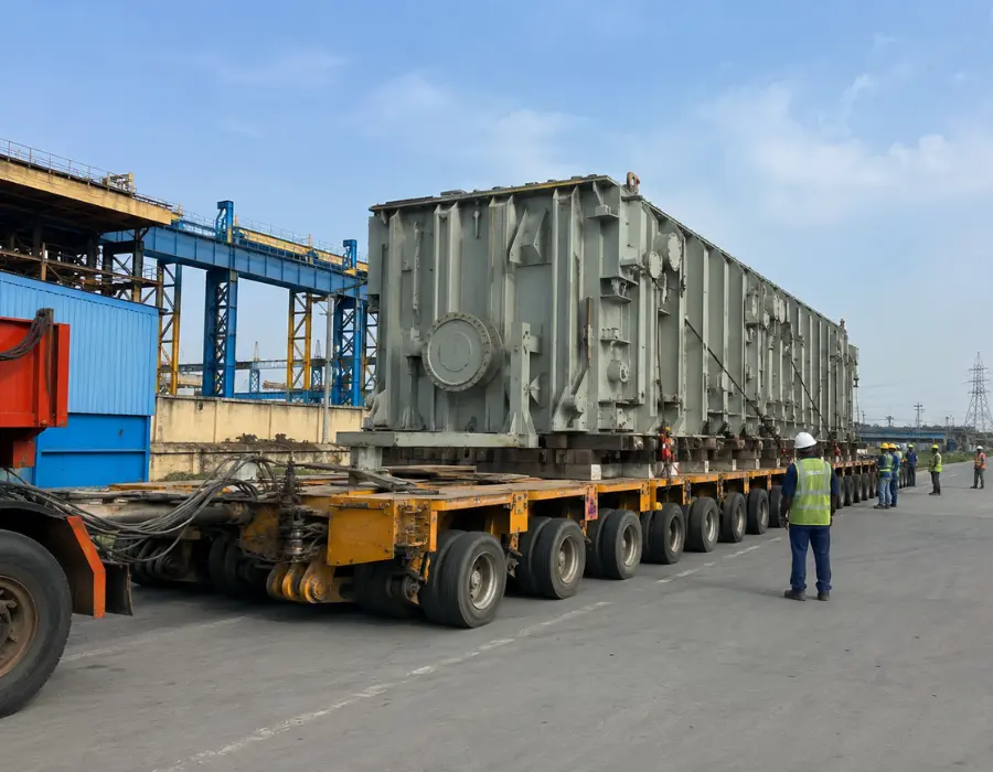 Heavy and Long Hydraulic Trailer